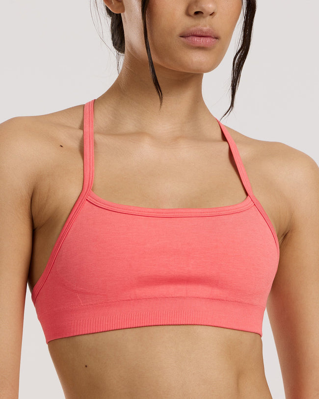 Define 2.0 Seamless Racer Back Bra | Sunlit Coral