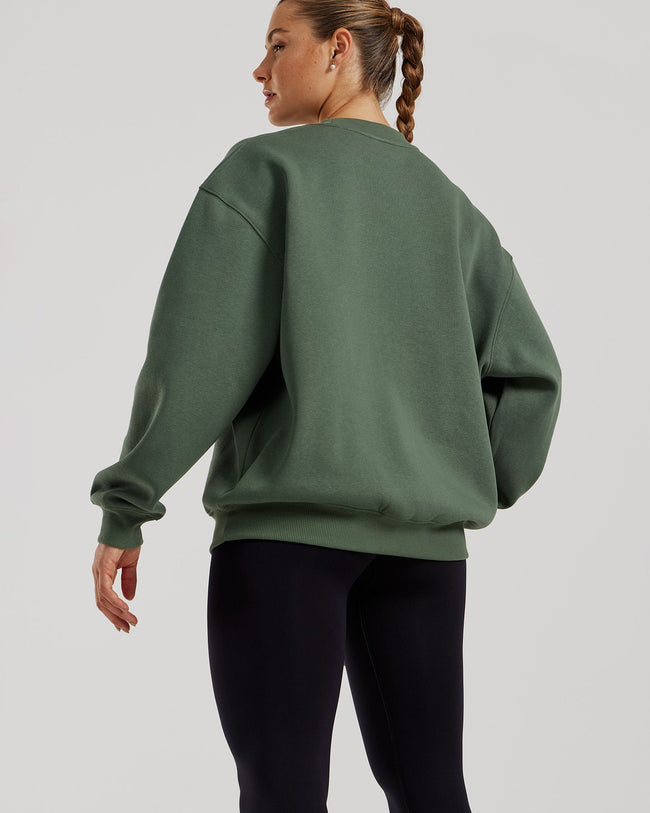 Comfort Oversized Crew Neck | Sage