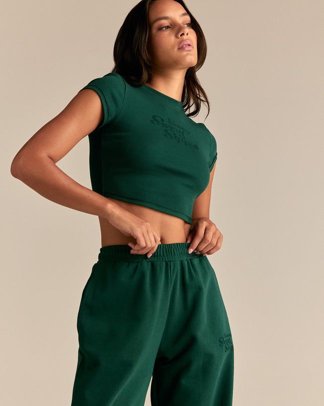 Comfort Lightweight Sweat Squad Joggers | Emerald