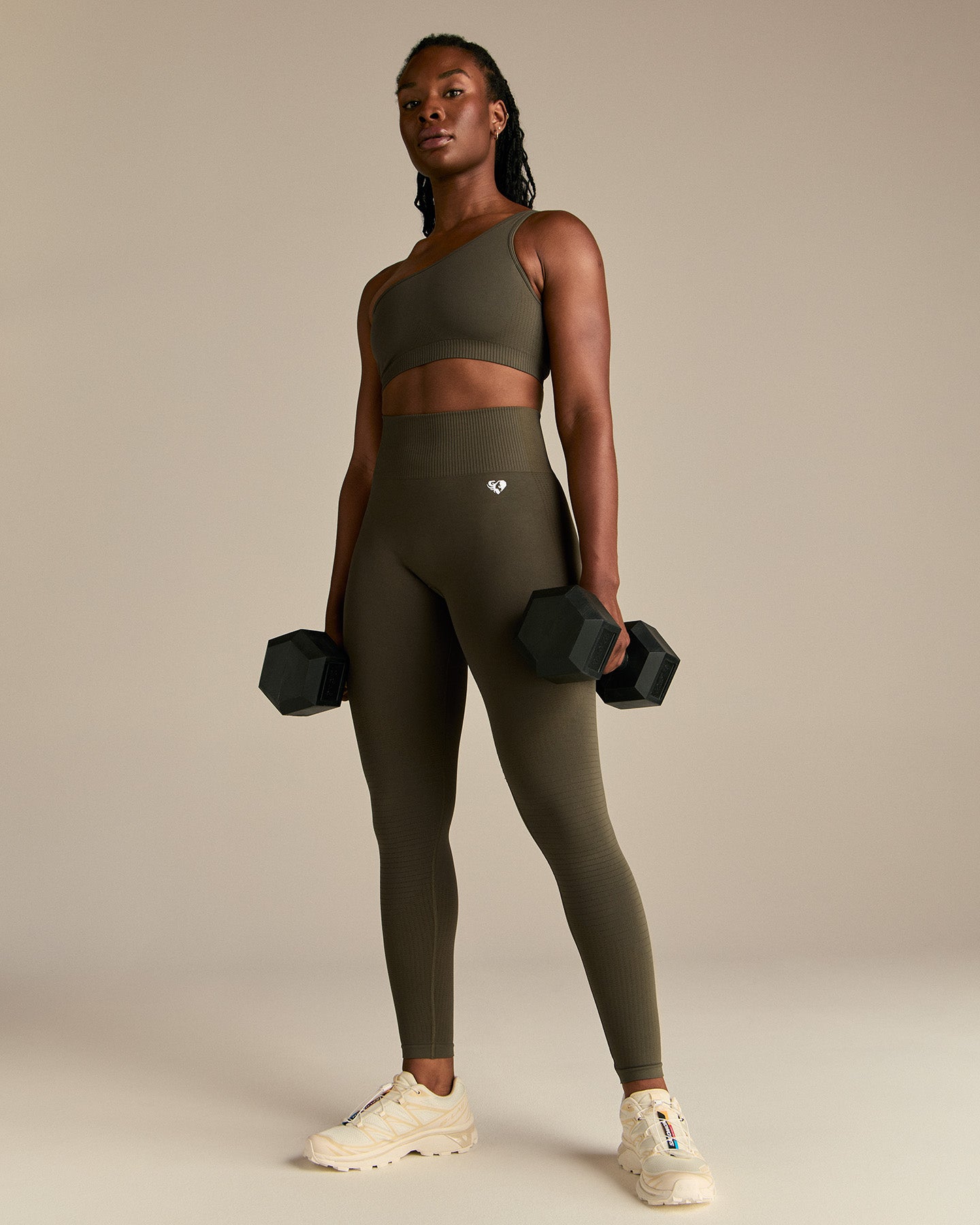 Power Seamless Scrunch Leggings | Dark Olive
