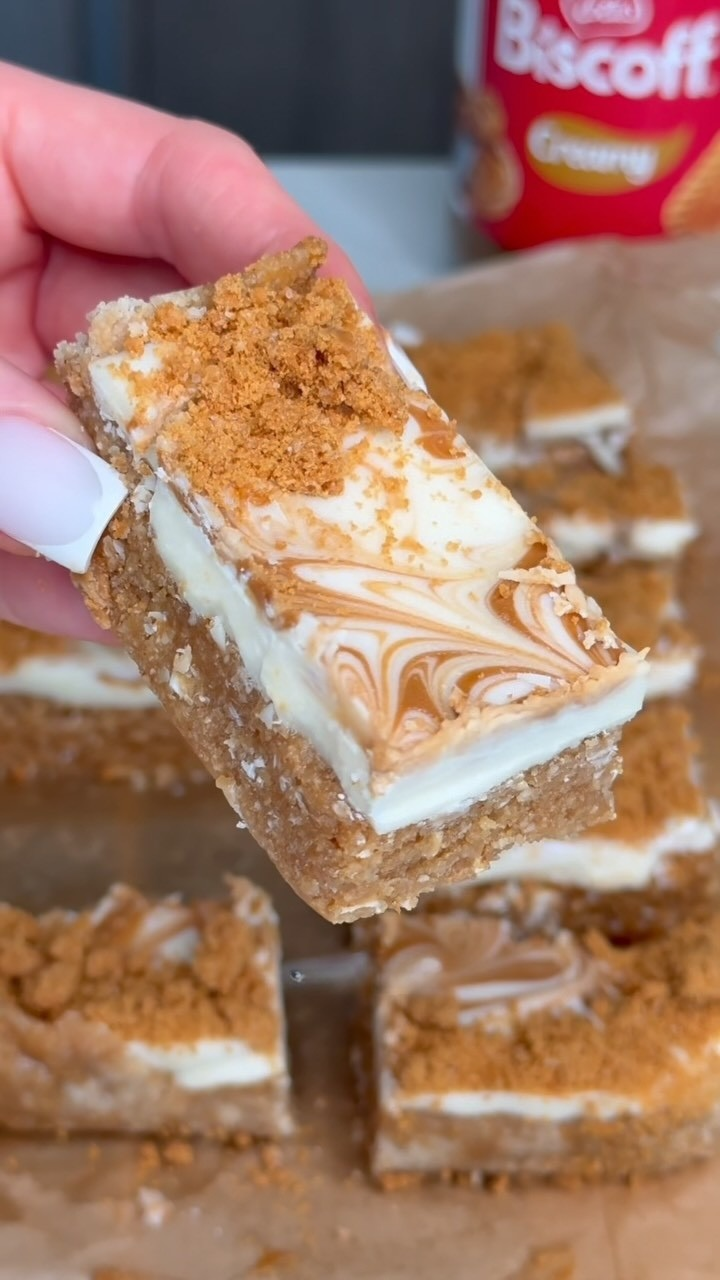 Homemade Biscoff Bars
