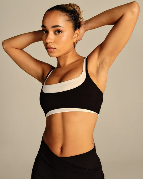 Essential Double Layer Bra | Black