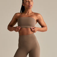 Essential Twist Back Bandeau Bra | Caribou