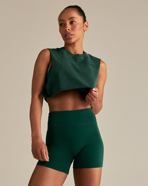 Comfort Drop Armhole Tank | Vintage Emerald