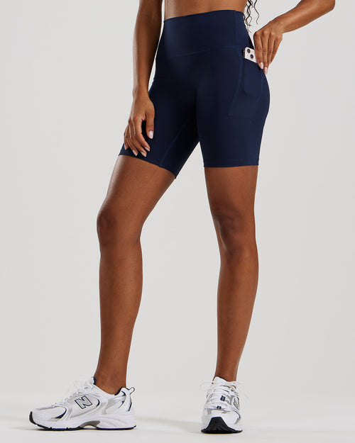 Essential Cycling Shorts with Pockets Sapphire Blue Women's Best