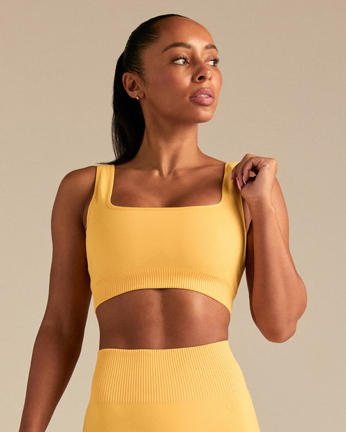 Power Seamless Open Back Mini Bra | Mango