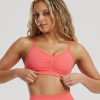 Define 2.0 Seamless Scrunch Bralette | Sunlit Coral