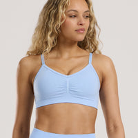 Define 2.0 Seamless Scrunch Bralette | Airy Blue