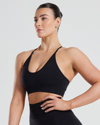 Define Seamless Racer Back Bra | Black