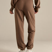Comfort Cuffed Hem Joggers | Milk Chocolate
