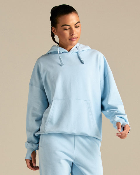 Comfort Oversized Hook Up Hoodie - Blue Haze | Women's Best