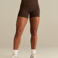 Essential High Waist Shorts | Cocoa