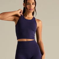 Essential Crop Tank Top | Mystic Purple