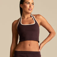 Comfort Halter Tank | Cafe Noir