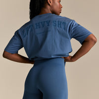 Comfort LFT HVY SHT Oversized T-Shirt | Blueberry