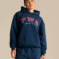 Comfort Oversized PWR Hoodie | True Navy