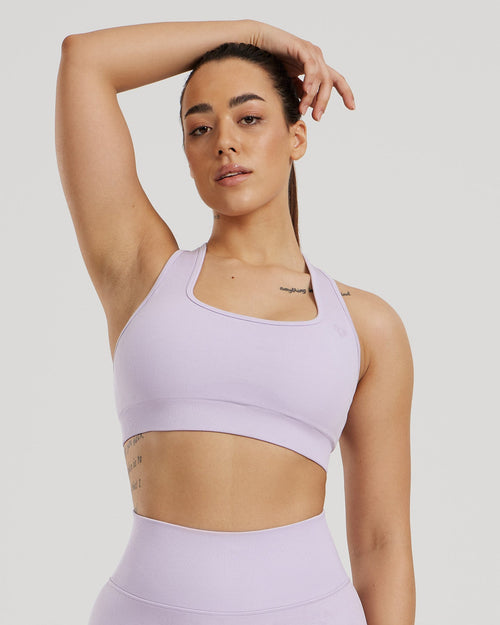 Motion Seamless Racer Back Bra | Cool Lilac