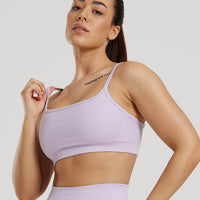 Motion Seamless Straight Neck Bra | Cool Lilac