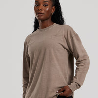 Comfort Oversized Long Sleeve T-Shirt Washed | Caribou