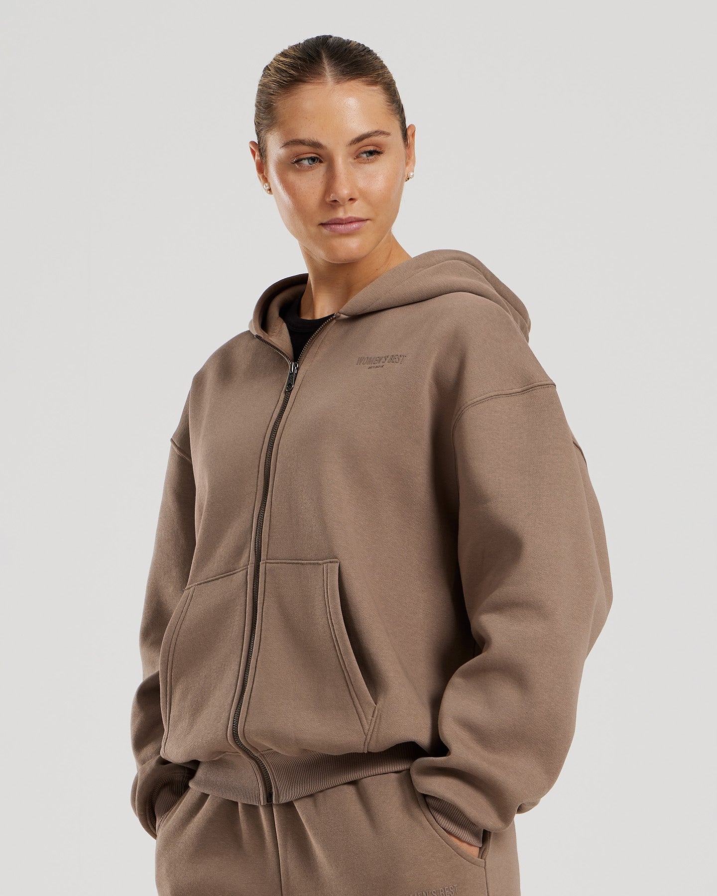 Comfort Oversized Zip-Up Hoodie | Caribou