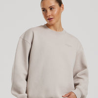 Comfort Oversized Crew Neck | Stone