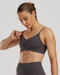 Define 2.0 Seamless Scrunch Bralette | Graphite