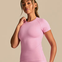 Power Short Sleeve Top | Candy Pink (1/6)