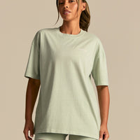 Comfort OS Barbell Society Short Sleeve T-Shirt | Calming Green (1/6)