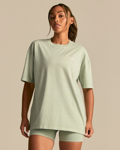 Comfort OS Barbell Society Short Sleeve T-Shirt | Calming Green (1/6)