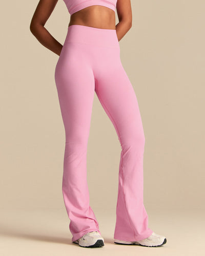 Power High Waist Flared Leggings | Candy Pink (1/6)