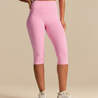 Essential High Waist Capri Leggings | Candy Pink (1/6)