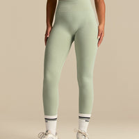 Power Enhanced High Waist Leggings | Calming Green (1/6)