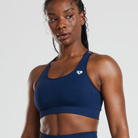 Power Seamless Sports Bra | Sapphire Blue