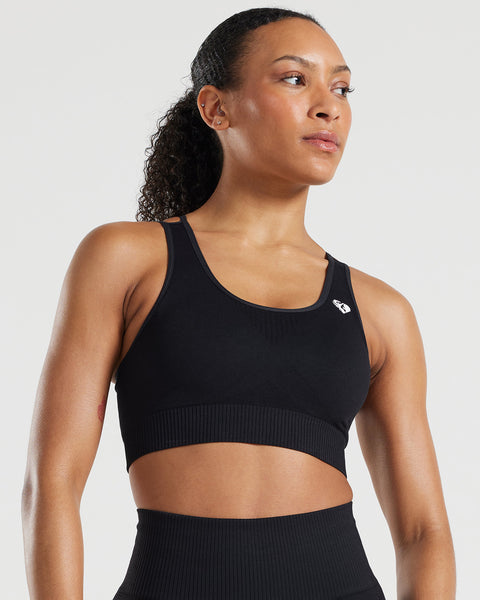 Power Seamless Sports Bra Black Women s Best