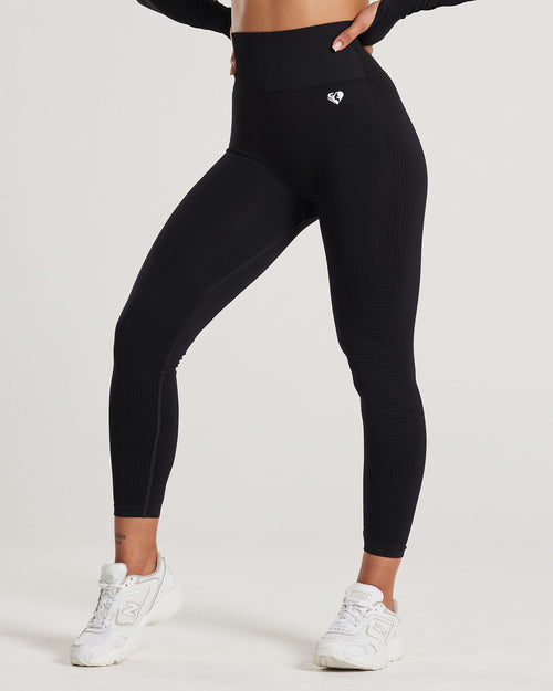 Power Seamless 7/8 Leggings - Black | Women's Best