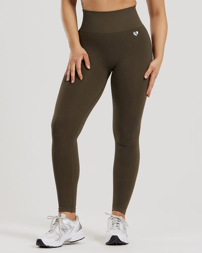 Power Seamless Leggings | Dark Olive