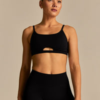 Emphasize Peek-A-Boo Bra | Black