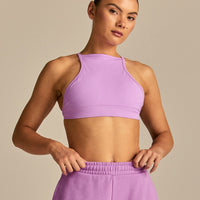 Define 2.0 High Neck Backless Bra | Vivid Orchid