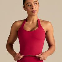 Essential Halter Tank | Strawberry Kiss