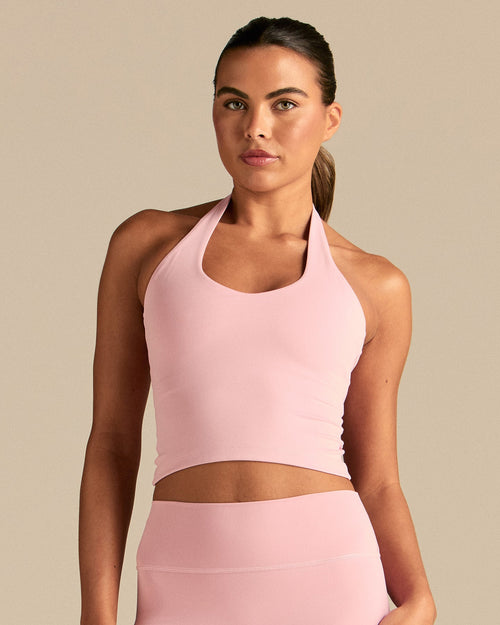 Essential Halter Tank | Sweet Pink