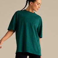 Comfort Oversized Short Sleeve T-Shirt | Vintage Midnight Green
