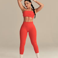 Define 2.0 Low Back Leggings | Lava Red
