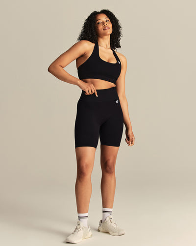 Power Seamless Cycling Shorts | Black