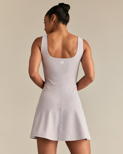 Essential Dress With Built-In Shorts | Steel Grey