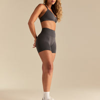 Define 2.0 Seamless Scrunch V-Neck Bra | Graphite