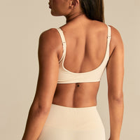 Power Reversible Twist Bra | Off White