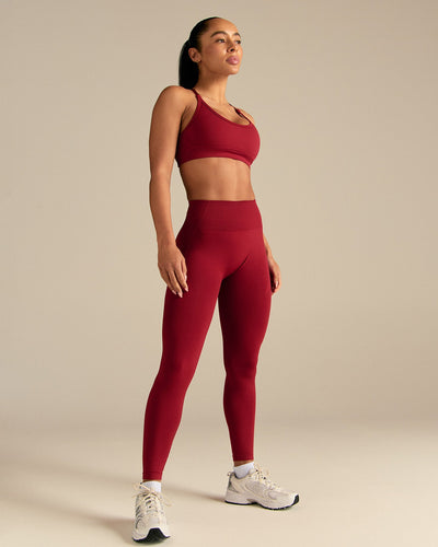 Define 2.0 Seamless Scrunch Leggings | True Red