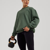 Comfort Oversized Crew Neck | Sage