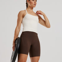 Essential Built-In Bra Midi Tank | Off White