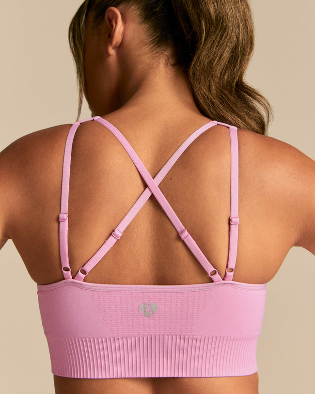 Power Adjustable Sports Bra | Candy Pink (2/6)